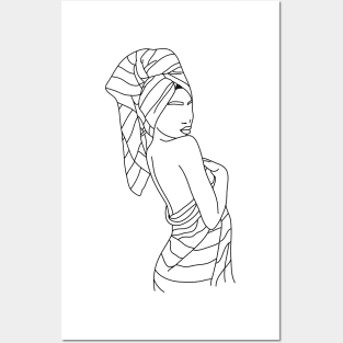 Woman Bathroom Towel Posters and Art